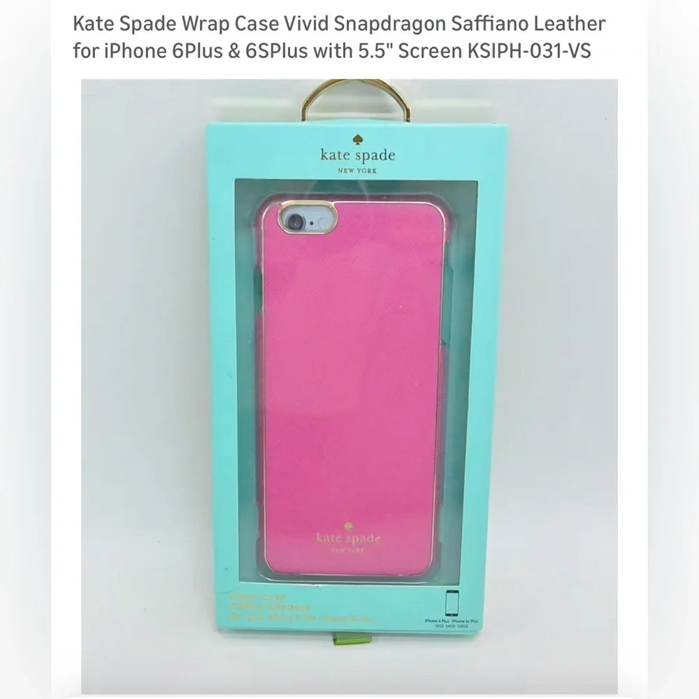 Kate Spade Pink iPhone 6/6S Plus Wrap Case New - Safety Cover